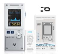 Jonikuper Rilevatore di radiazioni multifunzione GC-03 con schermo da 2,4 pollici per campi elettromagnetici reali e radiazioni nucleari (bianco)
