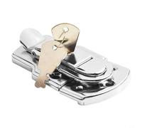 Jonikuper Serratura a levetta in metallo con 2 chiavi per cassetta degli attrezzi, armadietto, armadietto, valigia, chiusura con fibbia in ferro resistente, 50 x 89 mm (confezione da 1)