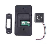 Jonikuper Serratura biometrica per impronte digitali per cassetti, serratura elettronica senza chiave con accesso con password, memorizza 10/20 impronte digitali, nero (20 impronte digitali)