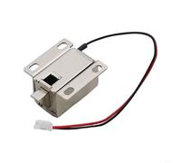 Jonikuper Serratura elettromagnetica elettronica DC6V/24V per armadi e cassetti di archiviazione, design compatto con distanza di attività di 4,4 mm, compatibile con ufficio (DC24V)