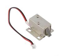 Jonikuper Serratura elettromagnetica elettronica DC6V/24V per armadi e cassetti di archiviazione, design compatto con distanza di attività di 4,4 mm, compatibile con ufficio (DC6V)