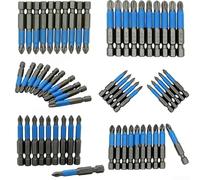 Jonikuper Set di 10 punte magnetiche antiscivolo per cacciavite, 50 mm, con PH1/PH2/PH3/per PZ1/per PZ2/PZ3, per utensili professionali (PH2)