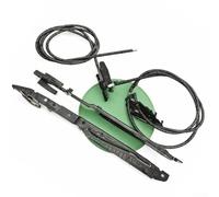 Jonikuper Set di 3 coprivolanti per auto, antiscivolo, con bracciolo e pomello del cambio, diametro 36-38 cm, colore: nero