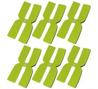 Jonikuper Set di 6 strisce per l'equilibrio del peso della racchetta da tennis, in silicone, 3 g, per regolare la stabilità e l'oscillazione della racchetta, nero/rosso/verde (verde)