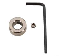 Jonikuper Set di collari di arresto di profondità per punte da trapano in acciaio al carbonio per utensili per la lavorazione del legno, anelli di limite regolabili con vite di fissaggio, adatto a