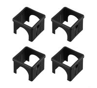 Jonikuper Set di manicotti quadrati in plastica, materiale PP PE durevole, 4 misure per accessori per attrezzature fitness e protezione tubo cavo, boccola di isolamento per telai da 25 x 25 mm a 60 x