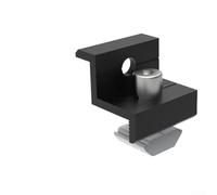 Jonikuper Set di staffe di montaggio per pannelli solari in alluminio con morsetti terminali per binari da 30-35 mm, compatibili con moduli fotovoltaici per tetti, barche e camper (4 morsetti