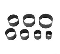 Jonikuper Set di utensili per punzonatura in pelle, 7 pezzi, kit di fustelle circolari per lavori in pelle, artigianato fai da te e modellismo, diametri 20-50 mm, scatola portaoggetti portatile (SKU)