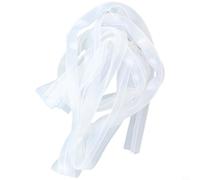 Jonikuper Striscia di guarnizione per vasca da bagno a forma di F, 2 m, per porte doccia in vetro, 6 mm, in gomma impermeabile, per recinzioni della vasca da bagno, trasparente