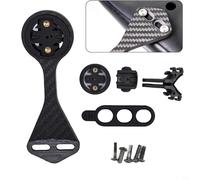 Jonikuper Supporto da manubrio in fibra di carbonio compatibile con fotocamera e luci fino a 25 mm di diametro per la maggior parte delle bici da strada F12 F, leggero, 28 g