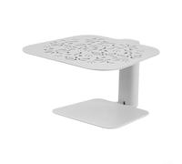 Jonikuper Supporto per bilancia da caffè con altezza regolabile da 8,5 a 14,5 cm, struttura in acciaio inox, per macchine da caffè espresso e macchine da caffè, nero (bianco C)