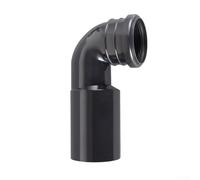 Jonikuper Tubo di scarico in PVC e gomito in HDPE per WC sospesi a parete Cisterna a scomparsa compatibile costruzione robusta efficiente flusso d'acqua adatto residenziale e commerciale