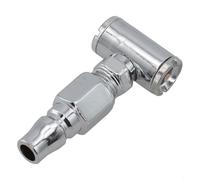 Jonikuper Ugello di gonfiaggio pneumatici a testa singola e doppia con attacco rapido per biciclette, moto e camion (doppia testa)