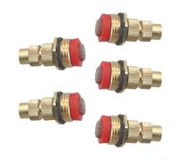 Jonikuper Ugello spray regolabile per tubo da giardino, confezione da 5 ugelli nebulizzatori in ottone con attacco filettato maschio da 5 cm, flusso d'acqua regolabile per irrigazione del prato, patio