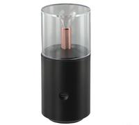 Jonikuper Umidificatore elettrico con USB per la diffusione di oli essenziali, capacità 120 ml, design simile a una candela con funzionamento caldo, silenzioso, spegnimento automatico, nero