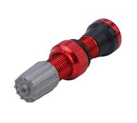 Jonikuper Valvola tubeless da 40 mm in acciaio inox per la ritenzione dell'aria dei pneumatici, leggera e duratura, strumento di riparazione per ciclismo su strada in nero/rosso/blu/verde (rosso)