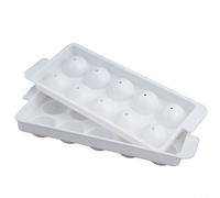 Jonikuper Vassoio in plastica per uso domestico e bar, impilabile, rotondo, per un facile rilascio, design salvaspazio, materiale per uso alimentare, confezione da 1 (dieci piccoli)