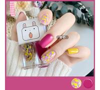 Jonlaki 2 Bottiglie Smalti per Unghie Ad Alta Lucida Lucidala Smalta Glassata a Base D'acqua Set per Feste di Compleanno Ingredienti (08# Love Loop (Style Frosted))