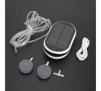 Jonlaki AP007 3- Ossigenatore Portatile con Pompa Ad Energia Solare per Acquari e Acquari, Ed Efficiente