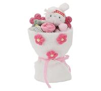 Jonlaki Bouquet di Peluche a Forma di Bambola Morbida per Compleanno, San, Matrimonio e Altro - Ideale per Mamma, Moglie, Fidanzata o (WHITE)