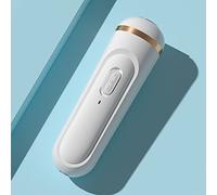 Jonlaki Chiamata per Macine del Piede Elettrico Strumento di Pedicure Automatica per la Pelle Morta con 3 Teste di Macinazione in Lega di Tipo C Ricaricabili per Viaggiare in Casa (WHITE)