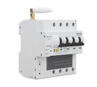 Jonlaki Interruttore Automatico WiFi Multifunzione 80A 4P con Telecomando per Monitoraggio Domestico - Interruttore Sicuro di Isolamento PA66 per AC400V