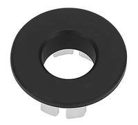 Jonlaki Lavandino del Lavandino Copertura di Overflow Cover Decorativo in Ottone in Ottone il Lavandino per le Forniture per la Casa (BLACK)