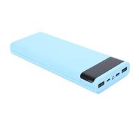 Jonlaki Power Bank Portatile Fai-da-te con 8 Contenitori per Batterie con Indicatore LED per Dispositivi USB - Accessorio Leggero e in Blu (BLUE)