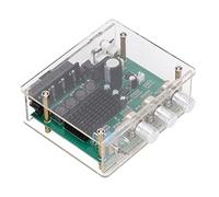 Jonlaki Scheda Amplificatore di Potenza Stereo Digitale a Doppio Canale con Guscio Trasparente per Home Theater, Altoparlanti per Auto e Fai-da-te