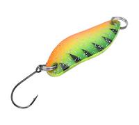 Jonlaki Set di Esche e Lampeggianti per Trota Vibranti per la Pesca in Acqua Dolce e Salata, Esca Mista Leggera da 3,5 G (Modello Pantera Verde Arancione)