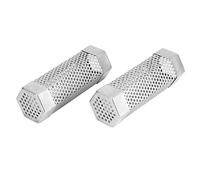 Jonlaki Tubo per Fumo per Affumicatore a Pellet, Tubo per Fumo Freddo 6 Pollici 2 Pezzi per Affumicatore a Pellet in Acciaio Inossidabile Accessorio per Barbecue per per Tutti i Grill o, (Esagonale)