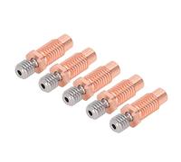 Jonlaki Tubo per Gola Heatbreak Bimetallico Ad Alta Durezza da 5 Pezzi per Stampante 3D con Filettature Standard M6 e M7