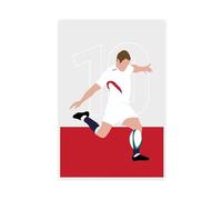 Jonny Wilkinson Poster Inghilterra Rugby su tela, decorazione artistica da parete per soggiorno, camera da letto, decorazione, 50 x 75 cm