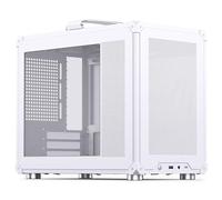 Jonsbo C6 MAX PC Case Bianco - Custodia compatta mATX con maniglia, rete airflow, spazio per GPU fino a 335 mm, raffreddamento CPU fino a 170 mm, 5 vani ventole