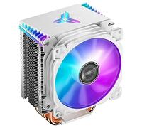 Jonsbo CR1400 RGB CPU Air Cooler, LGA 1700 CPU Ventola di raffreddamento per w/4 tubi di calore, ventola CPU PWM da 92 mm, dissipatore CPU TDP da 130 W per Intel LGA 1200/115X AMD Ryzen AM4 AM3, bianco