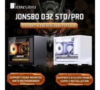 Jonsbo D32 STD Case PC Nero | Mini Case per Micro-ATX con vetro temperato, compatibile Back-Connect, forte flusso d'aria, compatto e stiloso per build da gaming