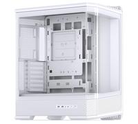 Jonsbo D400 Case PC Bianco | Torre Midi ATX con Vetro Temperato 270° Finestra Panoramica, Supporto Doppio Radiatore 360 mm, USB-C
