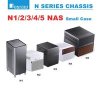 Jonsbo N1 N2 N3 N4 N5 Custodia per computer Mini NAS Custodia in alluminio ITX Serie N Chassis Dissipazione del calore Pannello perforato ad alto flusso d'aria