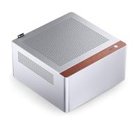 Jonsbo N10 Case PC Argento - Mini-Tower per Mini-ITX, con 2 ventole, fino a 4x SSD da 2,5 pollici, case compatto per HTPC, NAS e sistemi Office