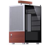 Case Jonsbo T6 PC Mini-Tower Mini-ITX Tempered Glass Holz Argento