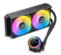 Jonsbo TG-240 AiO raffreddamento a liquido - nero | Raffreddatore CPU a liquido da 240 mm con ARGB, radiatore in alluminio e 2 ventole PWM da 120 mm