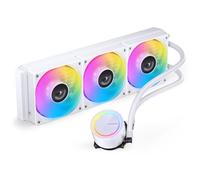 Jonsbo TG-360 AiO - Raffreddatore ad acqua CPU da 360 mm con ARGB, radiatore in alluminio e 3 ventole PWM da 120 mm