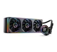 Jonsbo TH-360 AiO raffreddamento a liquido - nero | Raffreddamento a liquido CPU da 360 mm con ARGB, indicatore di temperatura LED e ventola a telaio singolo
