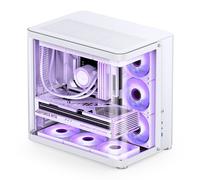 Jonsbo TK-2 2.0 Case PC Bianco | Tower Midi ATX con vetro temperato, design a doppia camera, airflow, supporto per GPU da 405 mm e radiatore da 360 mm