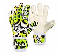 Jonscart Guanti da portiere da calcio per bambini e ragazzi, con protezione per le dita professionale, presa forte, palmo in lattice naturale da 3 mm, per allenamento per ragazzo e ragazza, taglia 4-7