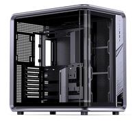 Jonsplus BO400CG - Case per PC - Grigio | ATX Midi Tower con vetro temperato curvo, telaio in alluminio e spazio per fino a 10 ventole