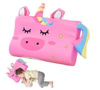 Jonuin Cuscino per Bambini, 46x26cm Cuscino Schlummerkids con Federa, Cuscino Culla in Memory Foam, Ergonomico, Traspirante per Sonno Riposo Bambini Dai 3 Anni (Unicorno)