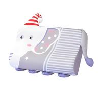 Jonuin Cuscino per Bambini, 46x26cm Cuscino Schlummerkids con Federa, Cuscino Culla in Memory Foam, Ergonomico, Traspirante per Sonno Riposo Bambini Dai 3 Anni (Elefante)