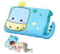 Jonuin Cuscino per Bambini, 46x26cm Cuscino Schlummerkids con Federa, Cuscino Culla in Memory Foam, Ergonomico, Traspirante per Sonno Riposo Bambini Dai 3 Anni (Dinosauro)