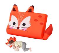 Jonuin Cuscino per Bambini, 46x26cm Cuscino Schlummerkids con Federa, Cuscino Culla in Memory Foam, Ergonomico, Traspirante per Sonno Riposo Bambini Dai 3 Anni (Volpe)